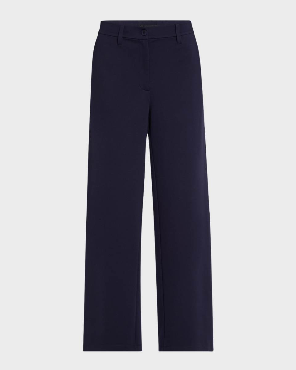 Straight-Leg Flex Ponte Trousers
